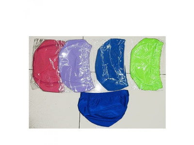 Шапочка для плавания MS 1019 (144шт) ткань, 21-15см, 4 цвета, в кульке, 9-17-1см