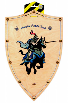 Щит деревянный &quot;Конный Рыцарь&quot;, 30*47см, Сувенир Декор, Украина