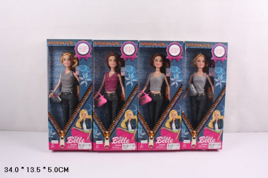 Кукла типа &quot;Барби&quot; JX600-89 (60шт/2) 4 вида, в джинсах, с сумочкой, в кор.34*5*13см Фото