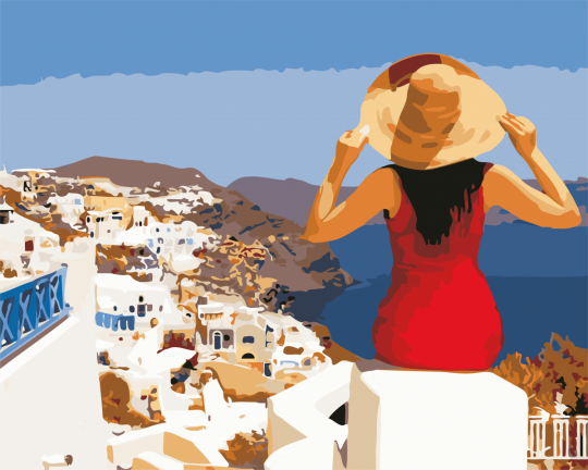 Картина по номерам &quot;Греческие каникулы&quot;,  в кор. 40*50см, ТМ ArtStory Фото