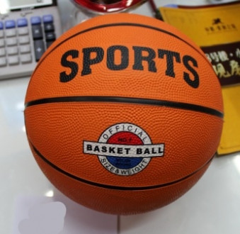 Мяч баскетбольный BT-BTB-0017 резиновый, размер 7 520г ш.к./50/