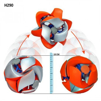Шар-трансформер H290 в воздухе меняет цвет, резиновый, в пакете 16см