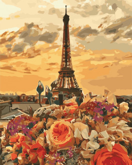Картина по номерам &quot;Вечерний Париж&quot;,  в кор. 40*50см, ТМ ArtStory