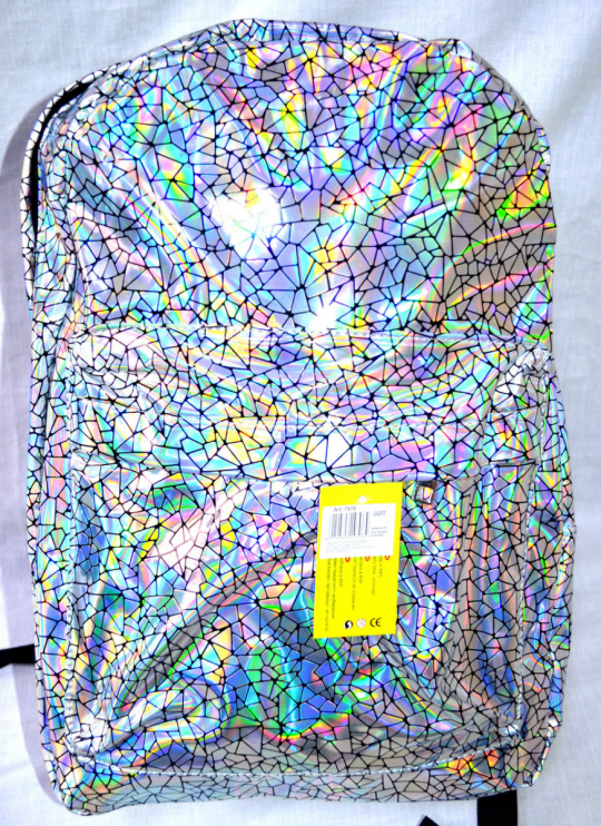 Рюкзак полиуретановый Серебро 42,5*30*17см №7970 Фото