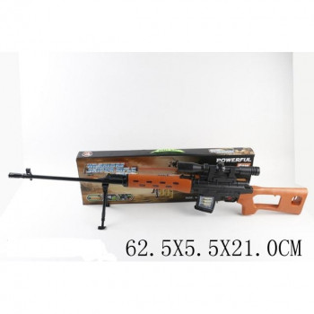 Снайперская винтовка 7557-1 свет,звук,батар.,в коробке 62,5*5,5*21 см.