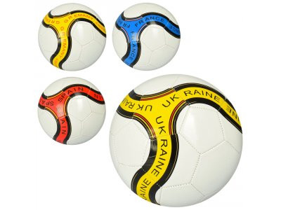 Мяч футбольный EV 3239 (30шт) размер 5, ПВХ 1,8мм, 300-320г, 4 вида(страны), в кульке