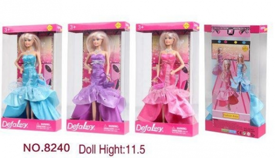 Кукла &quot;Defa Lucy &quot; 8240  в вечернем платье с сумочкой, в коробке Фото