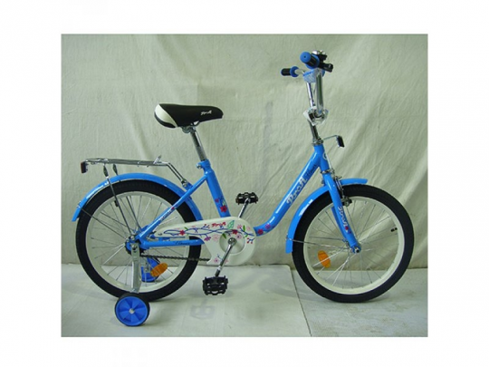 Велосипед детский PROF1 18д. L1884 (1шт) Flower, голубой,звонок,доп.колеса Фото