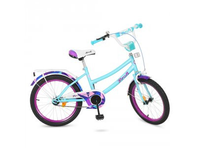 Велосипед детский PROF1 20д. Y20164 (1шт) Geometry, мята(мат),звонок,подножка