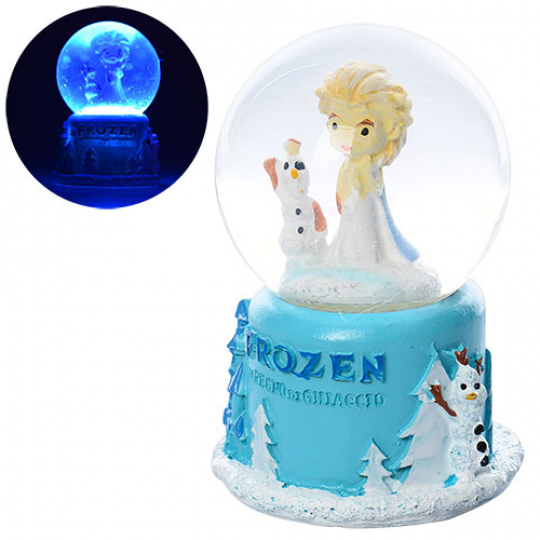 Снежный шар Frozen, 7см, свет, батар.(табл), в кор. 5,5*8*5,5см Фото