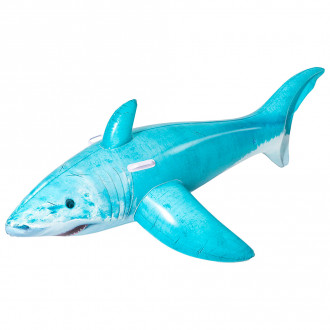 BW Плотик 41405 (12шт) акула, 183-102см, 2 ручки, рем.запл