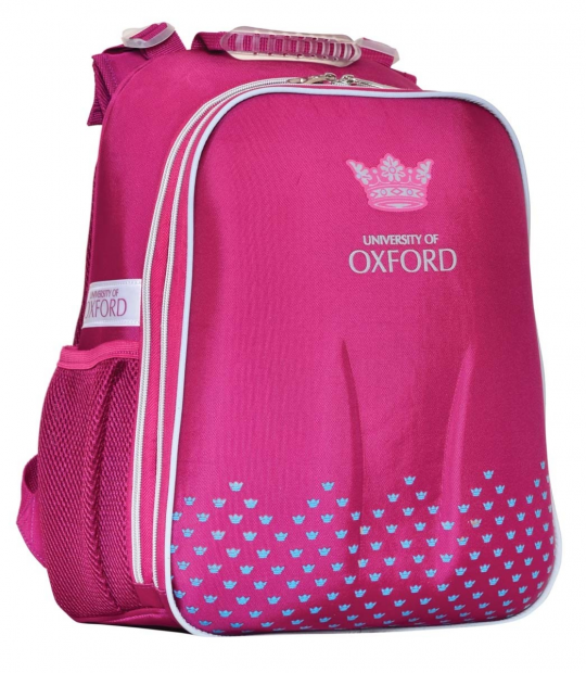 Ранец каркасный 1 Вересня Н-12 Oxford pink для девочек (552787)  Фото