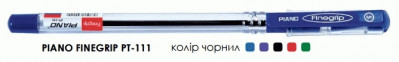 Ручка &quot;Finegrip&quot; шариковая Piano PT-111 фиолетовая, цена за уп., в уп. 10шт