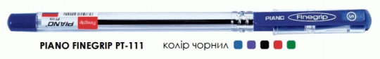 Ручка &quot;Finegrip&quot; шариковая Piano PT-111 фиолетовая, цена за уп., в уп. 10шт Фото