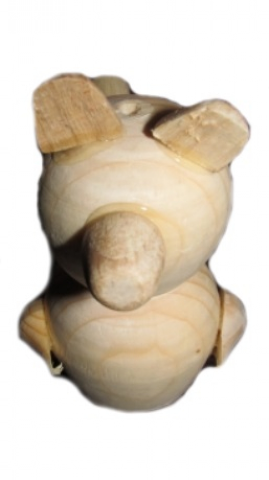 Свистулька деревянная Собачка без лак. покрытия Фото