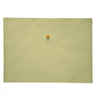 Папка-конверт А4 на кнопці JOBMAX, прозора, жовтий