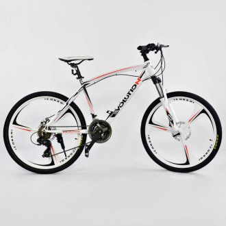 Велосипед Спортивный CORSO 26&quot;дюймов JYT 007 - 9070 WHITE EVOLUTION (1) Алюминий, 24 скорости