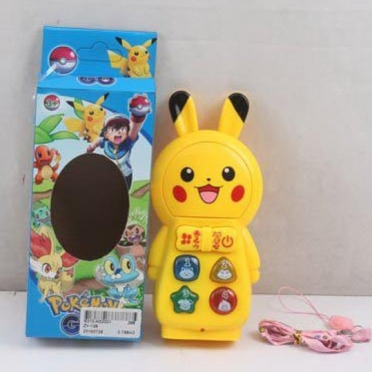 Муз разв.телефон ZY-128 &quot;Pokemon&quot; батар., в короб. 17*8*4 см. Фото