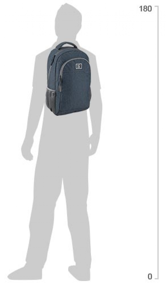 Рюкзак молодежный GoPack 0.52 кг 46.5x29x14 см 22 л Серый (GO19-142L-1) Фото