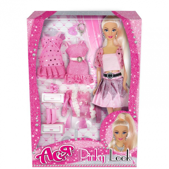 Кукла Ася шарнирная &quot;Розовый стиль&quot;, 28 см, блондинка, вариант 1, в кор. 32*19*5см Фото
