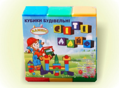 Кубик &quot;9&quot;, большой, в сетке 24*24*9см, ТМ BAMSIC, произ-во Украина (12 шт/уп)