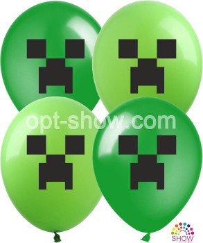 Воздушные шарики Майнкрафт  12&quot; (30 см) ТМ Show
