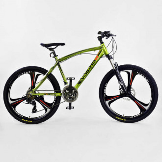 Велосипед Спортивный CORSO 26&quot;дюймов JYT 007 - 2270 GREEN EVOLUTION (1) Алюминий, 24 скорости