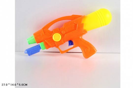 Водный пистолет M-528 (216шт/2) с насосом, 3 цвета, в пакете 27см Фото