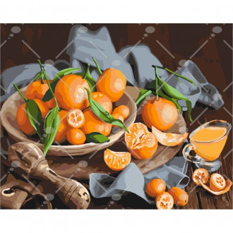 Картина по номерам Натюрморт &quot;Оранжевое наслаждение&quot;, в кор. 40*50см