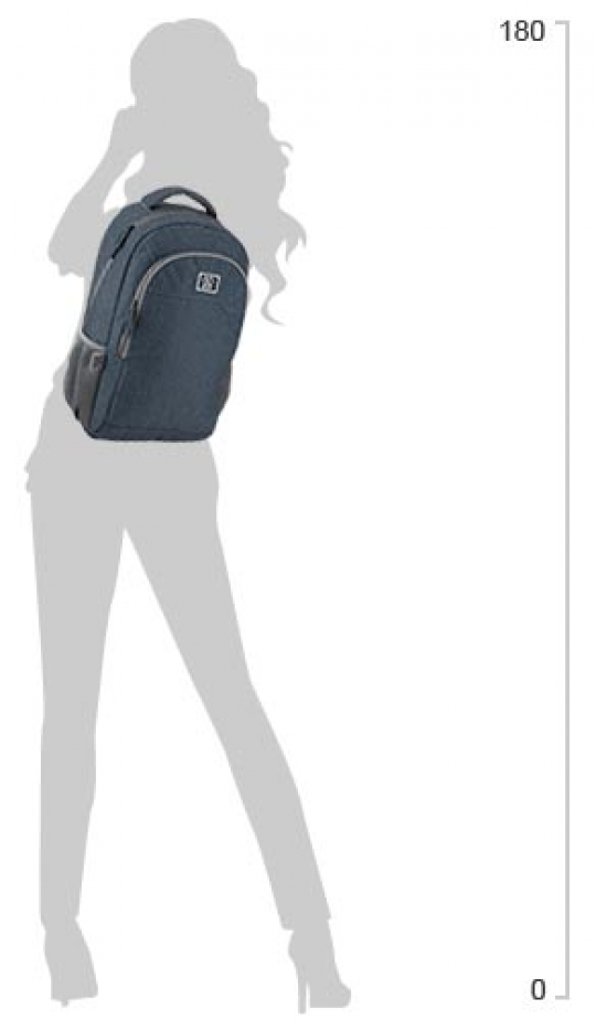 Рюкзак молодежный GoPack 0.52 кг 46.5x29x14 см 22 л Серый (GO19-142L-1) Фото