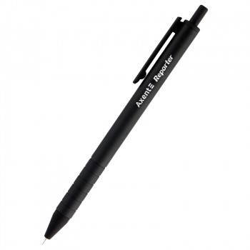 Ручка масляная автоматическая Axent Reporter AB1065-01-A, 0.7 мм, чёрная