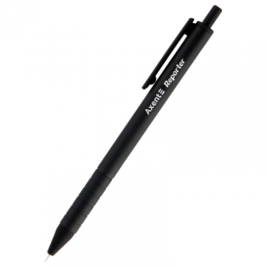 Ручка масляная автоматическая Axent Reporter AB1065-01-A, 0.7 мм, чёрная Фото