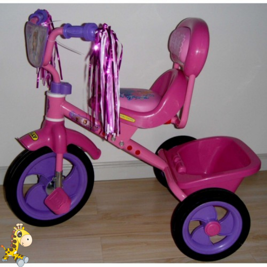 Велосипед трехколесный для девочки розовый (BT-CT-0008) Фото
