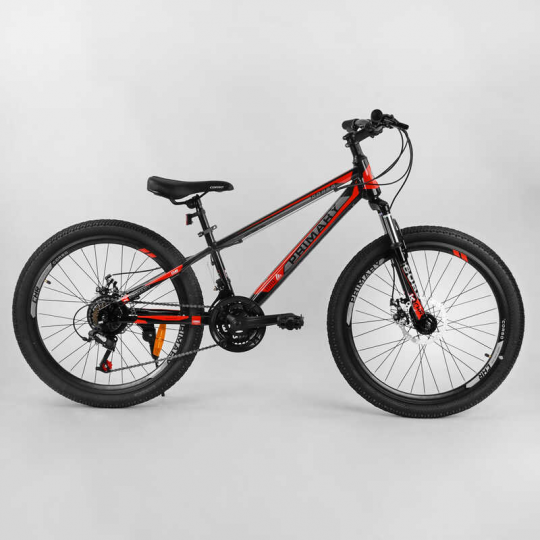 Велосипед Спортивный Corso «Primary» 24&quot; дюймов 76526 (1) рама стальная 11.5’’, ShineMax 21 скорость, собран на 75% Фото