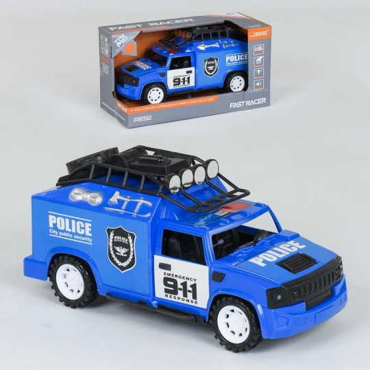 Джип Полиция 25 J 85 (60/2) световые и звуковые эффекты, в коробке Фото