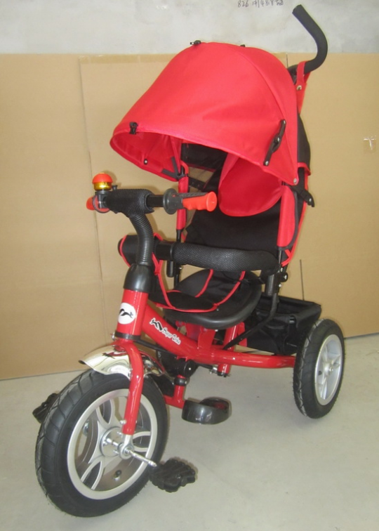 Детский трёхколёсный велосипед TR17016 красного цвета Фото