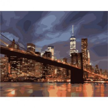 Картина по номерам - Нічний Нью-Йорк (КНО2133)