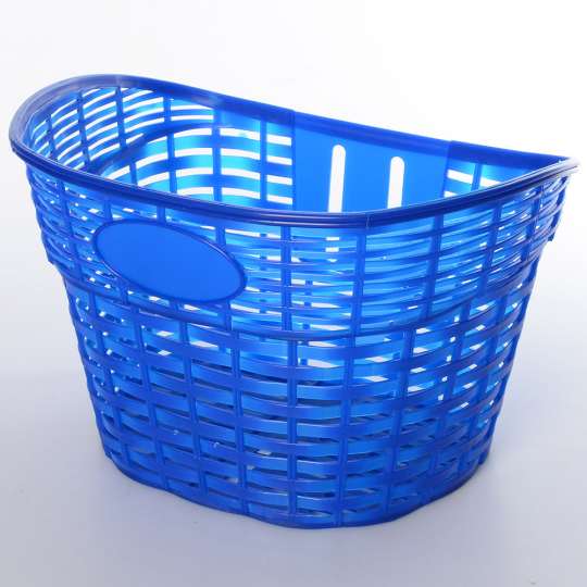 Кошик (корзинка для велосипеда 12-16 дюймов)AS1909 для 12-16 д., пластик, синій, розмір 26-17-20 см. Фото