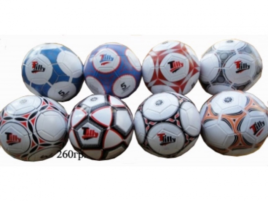 Мяч футбольный деш.№5 Tilly-1 PVC 260гр.1тк.8рис./60/ Фото