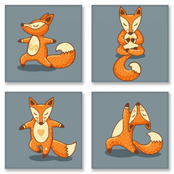Набор для росписи по номерам &quot;полиптих&quot; - Yoga-fox (KNP011)
