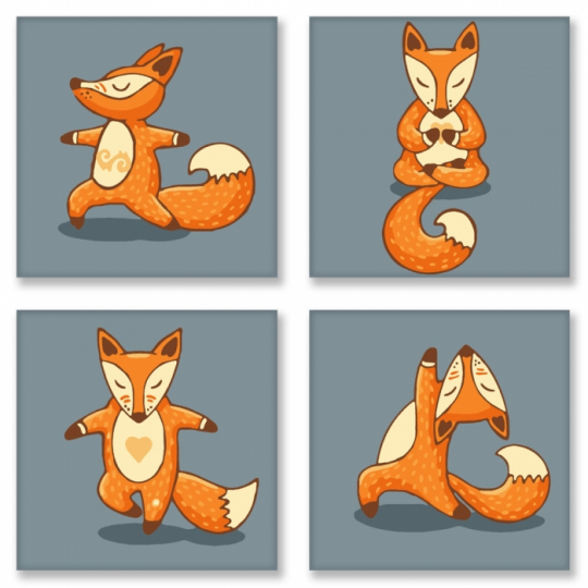Набор для росписи по номерам &quot;полиптих&quot; - Yoga-fox (KNP011) Фото