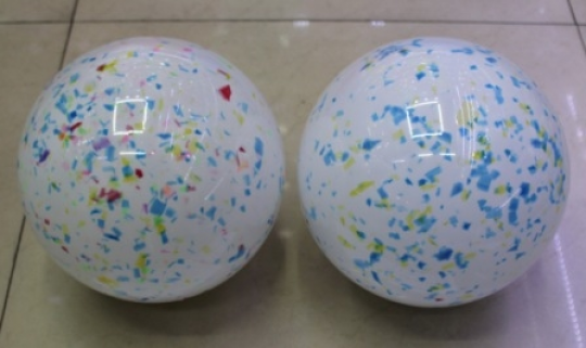 Мяч 9&quot; BT-PB-0056 белый с цветными кусочками 60г сетка ш.к./300/ Фото