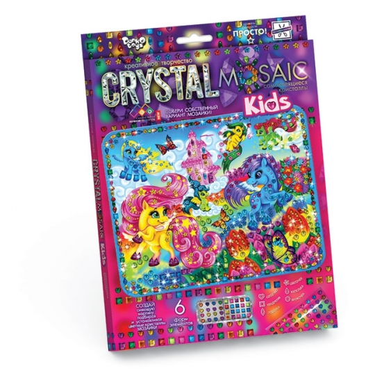 Crystal mosaic kids - мозаика из кристаллов набор для творчества с фото готовых работ Фото