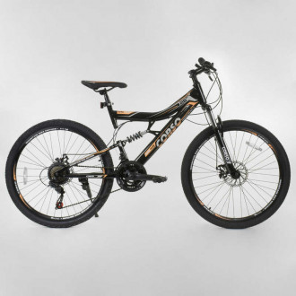 Велосипед Спортивный CORSO 26&quot;дюймов 12714 (1) рама металлическая 16’’, 21 скорость, собран на 75%