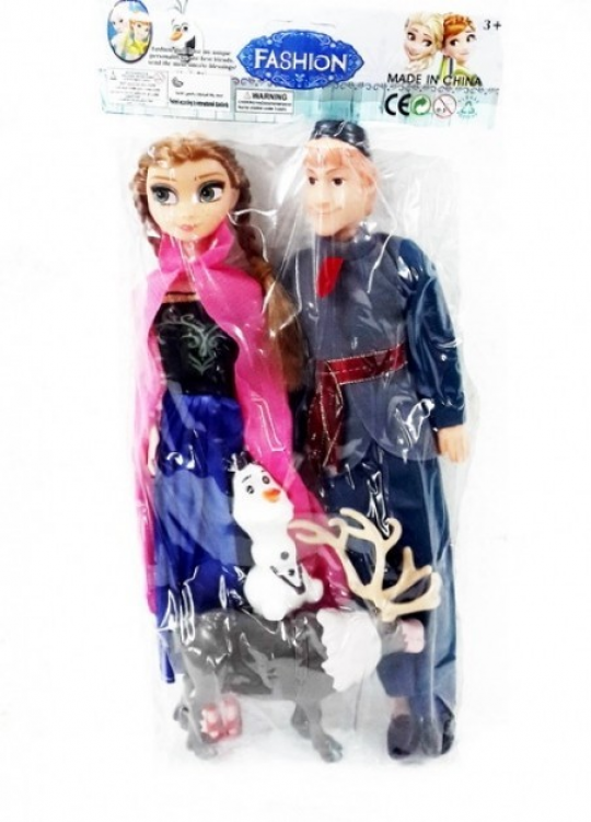 Кукла &quot;Frozen&quot;Семья&quot; 312A-3 мальчик+девочка, 2 фигурки в наборе, в пак.17*35 см. Фото