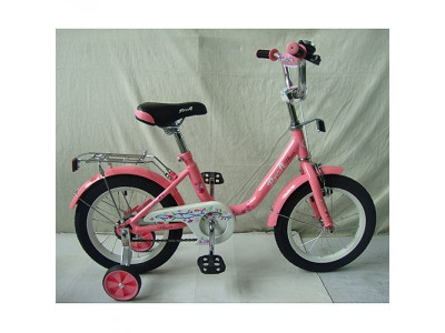 Велосипед детский PROF1 14д. L1481 (1шт) Flower, розовый,звонок,доп.колеса