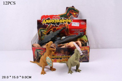 Животные резиновые 7210 Динозавры, 6 видов, в кор. 28*15*9 см