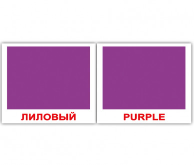 Карточки мини русско-английские &quot;Цвета/Colors&quot; 40 карт., в кул 8*10см, ТМ Вундеркинд с пел