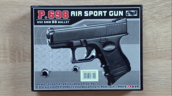 Пистолет пневматический CYMA P.698 копия Глок 26 (Glock 26)