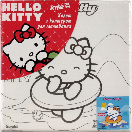 Холст с контуром Hello Kitty (20*20см) HК14-216К Фото